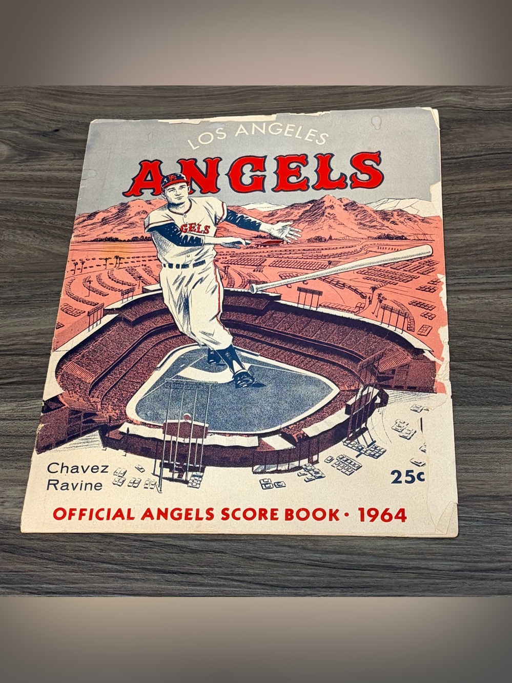 Vintage 1964 MLB Baseball Los Angeles Angels Official Licensed Score Book